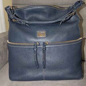 Dooney & Bourke Dark Blue Leather Shoulder Bag